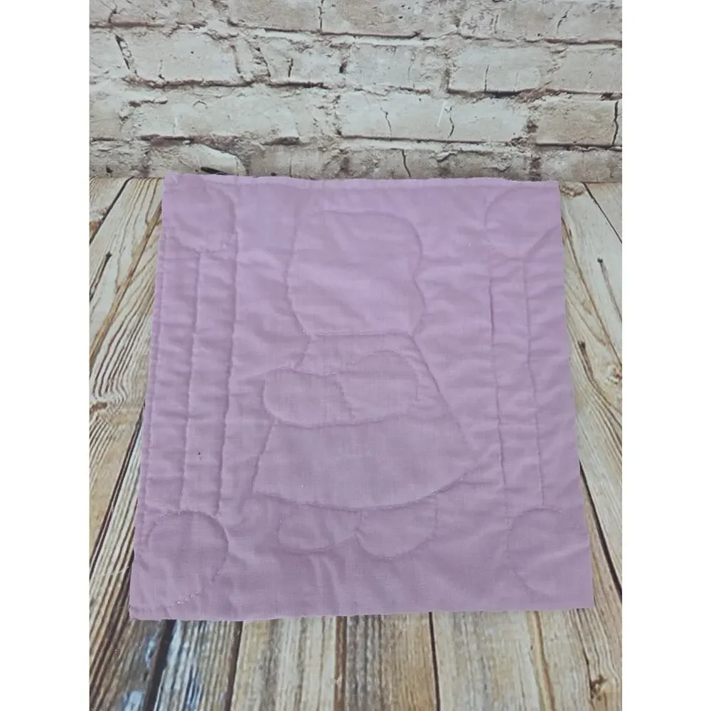 Vintage Cutter Quilt Piece 12” x 12” Sunbonnet Sue & Overall Sam Butterfly Dress